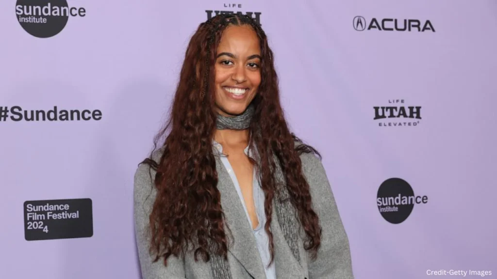 Malia Obama attends the "The Heart" Premiere at the Short Film Program 1 during the 2024 Sundance Film Festival at Prospector Square Theatre on January 18, 2024, in Park City, Utah.