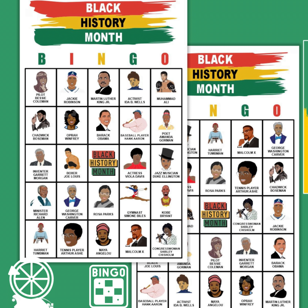 Black History Month Bingo: Black History Month Activities