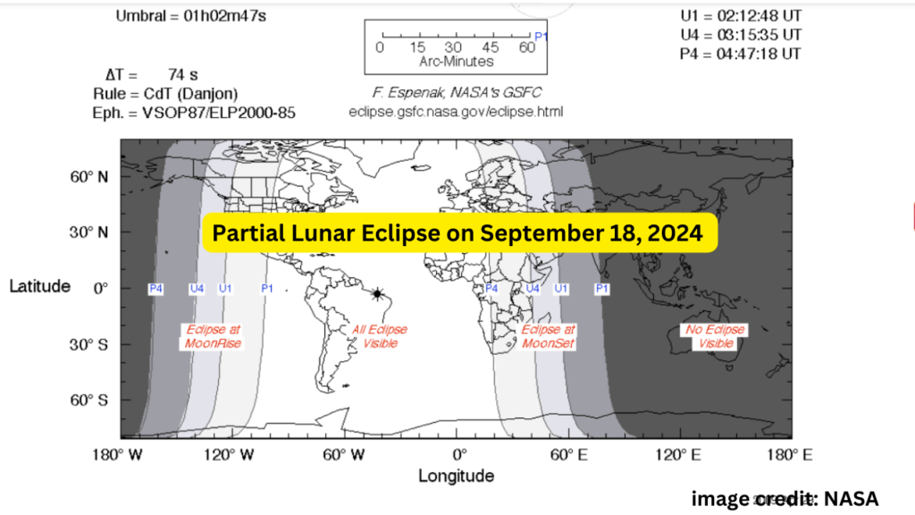 Partial Lunar Eclipse will occur on September 17–18, 2024